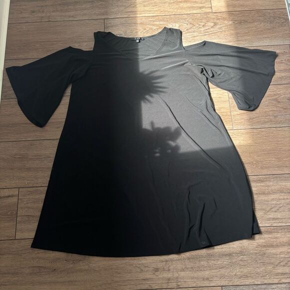 Tiana b black cold shoulder y2k dress size xl - Picture 3 of 6